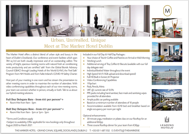 Let's Meet at The Marker! 5 star Hotel Dublin City - Grand Canal Square 